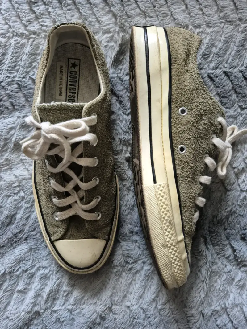 Zapatillas Converse de gamuza verde - 2