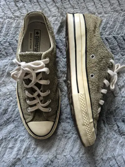 Zapatillas Converse de gamuza verde - miniatura 2