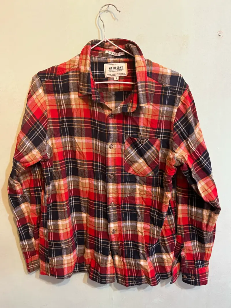 Camisa de franela a cuadros Maui & Sons talla S - 1