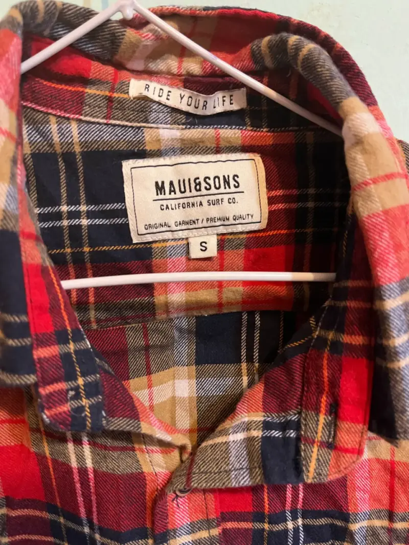 Camisa de franela a cuadros Maui & Sons talla S - 2