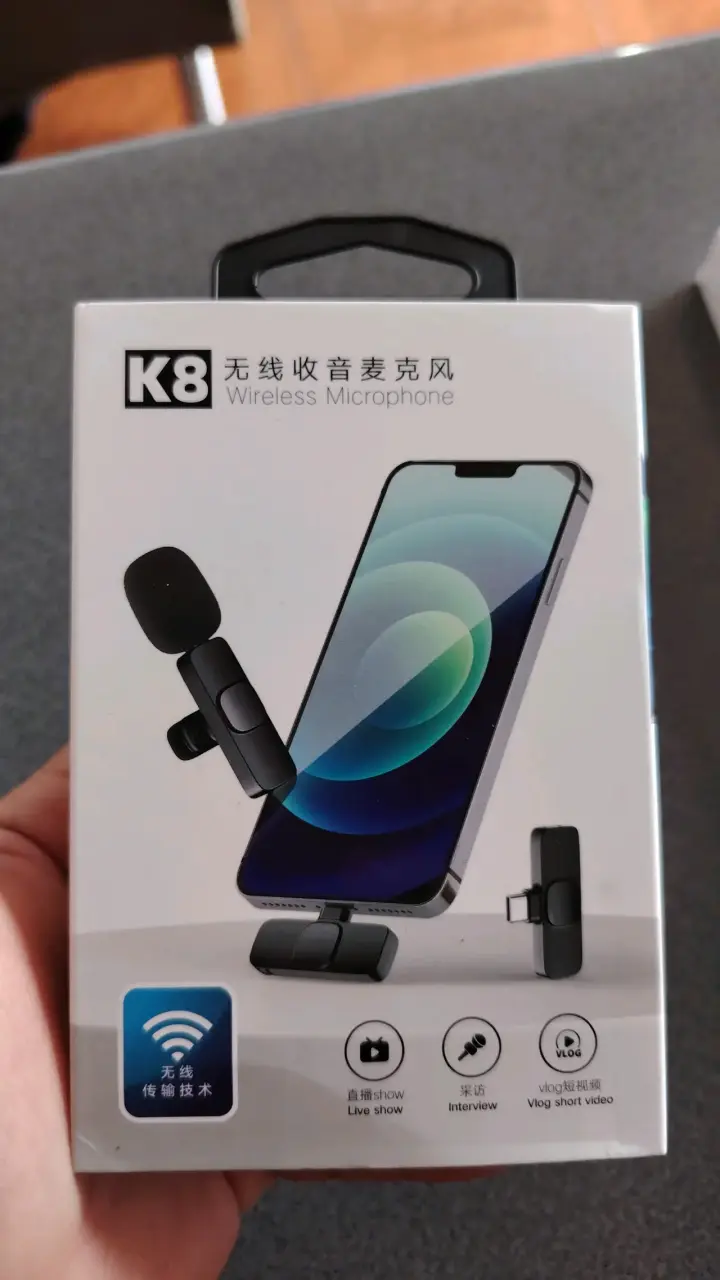 Micrófono inalámbrico K8 para smartphone
