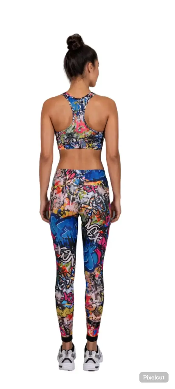 Conjunto deportivo mujer estampado graffiti - 1