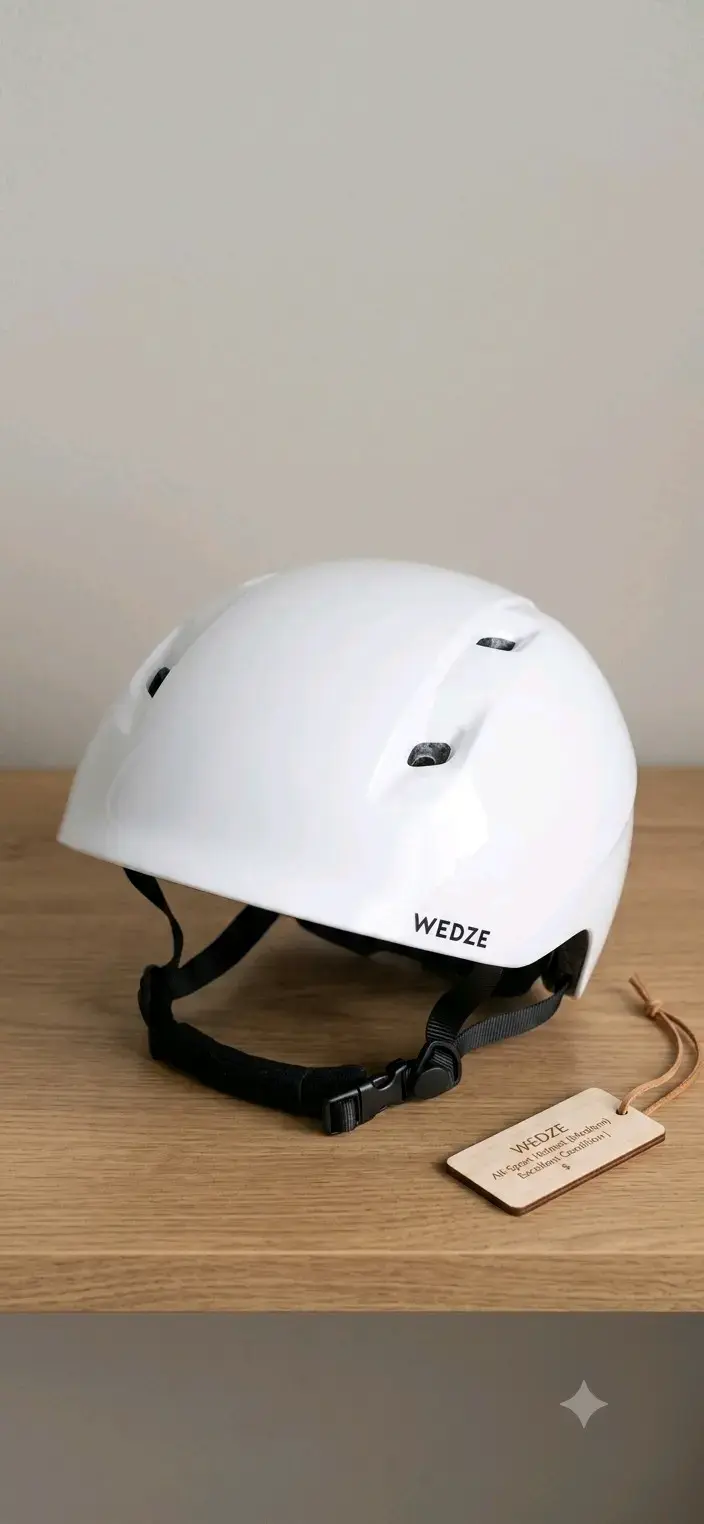 Casco de esquí Wedze blanco para adultos