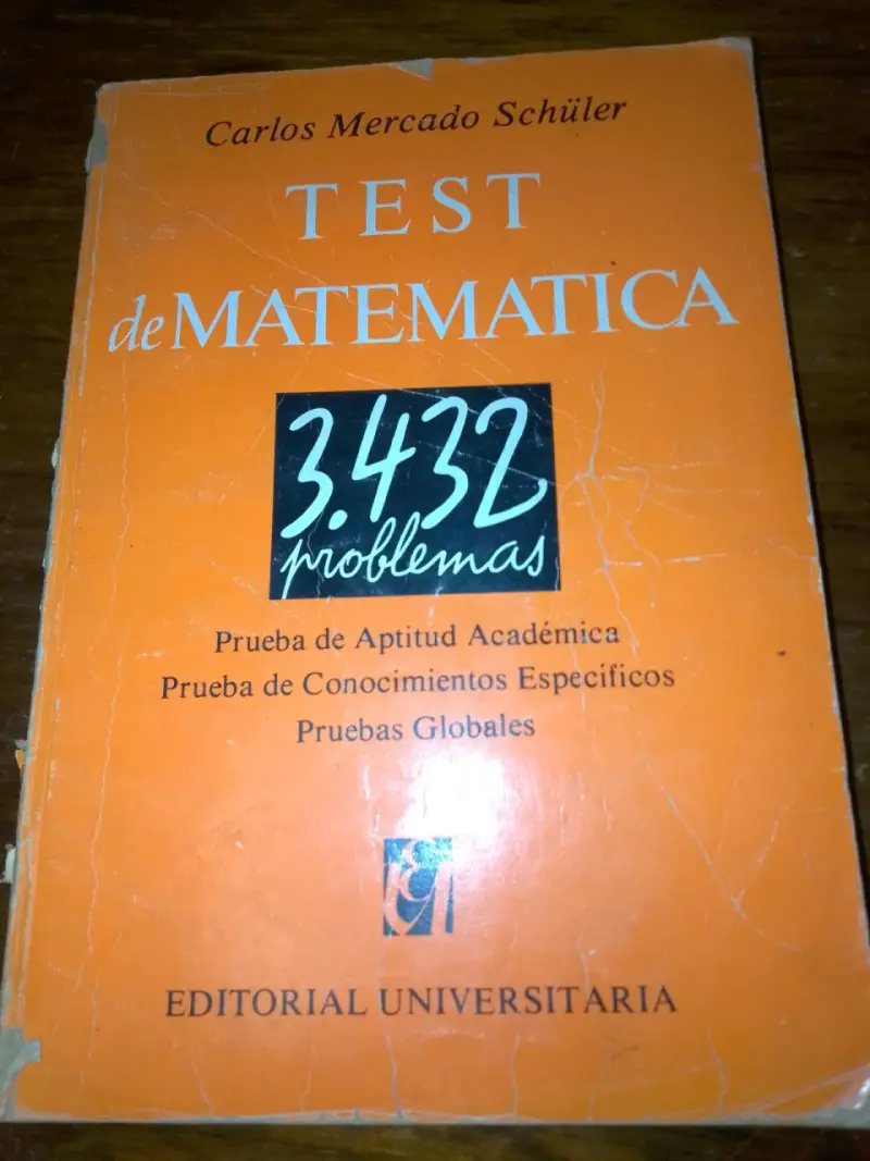 Libro Test de Matemática 3432 Problemas - 1