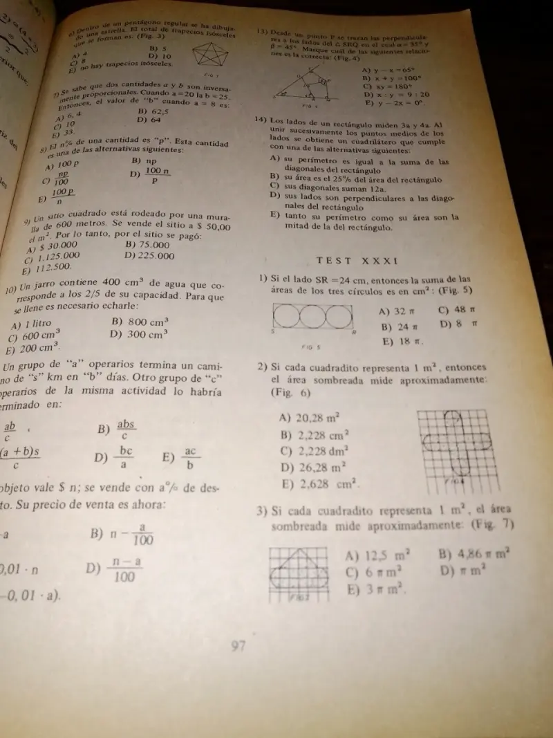Libro Test de Matemática 3432 Problemas - 3