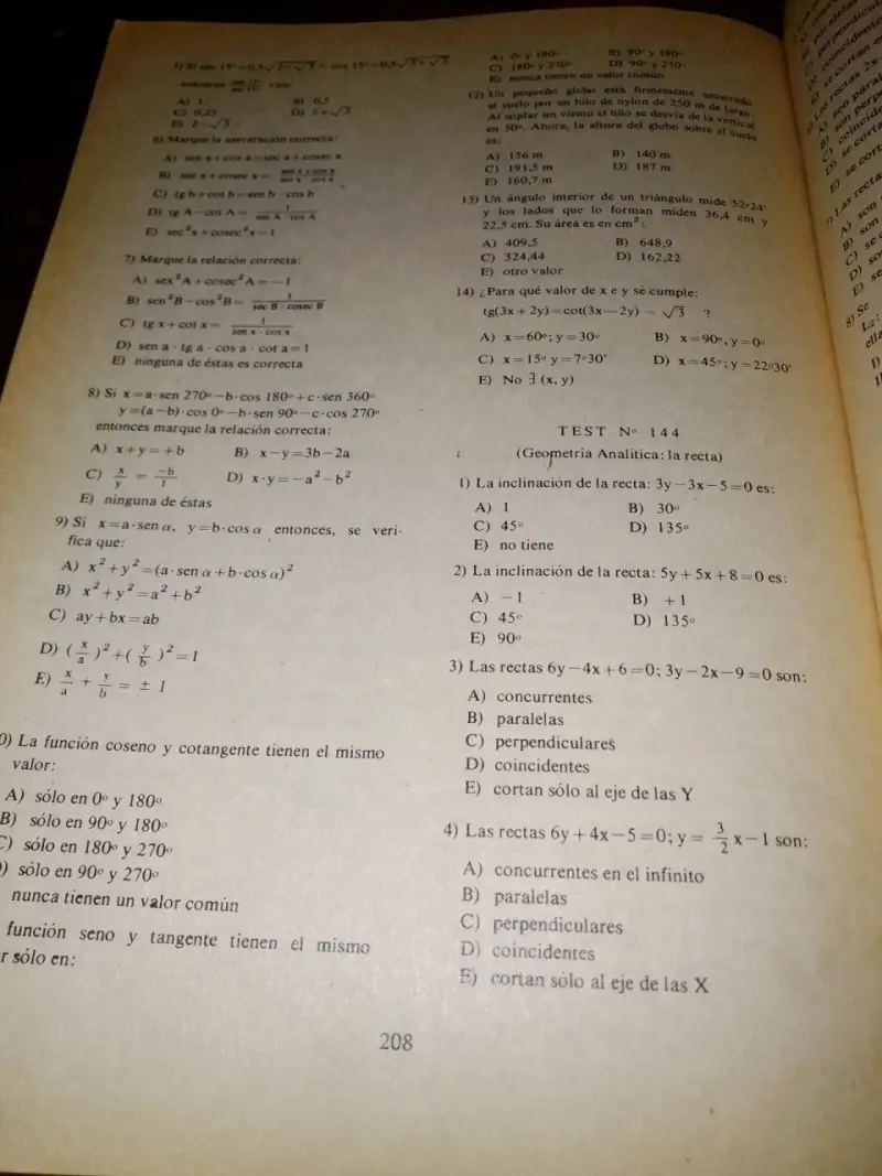 Libro Test de Matemática 3432 Problemas - 4