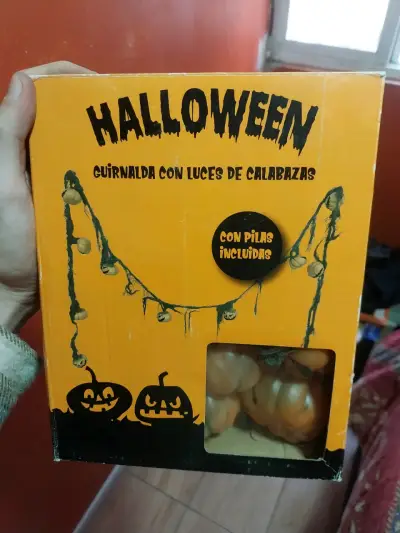 Guirnalda de luces de calabazas para Halloween - miniatura 1