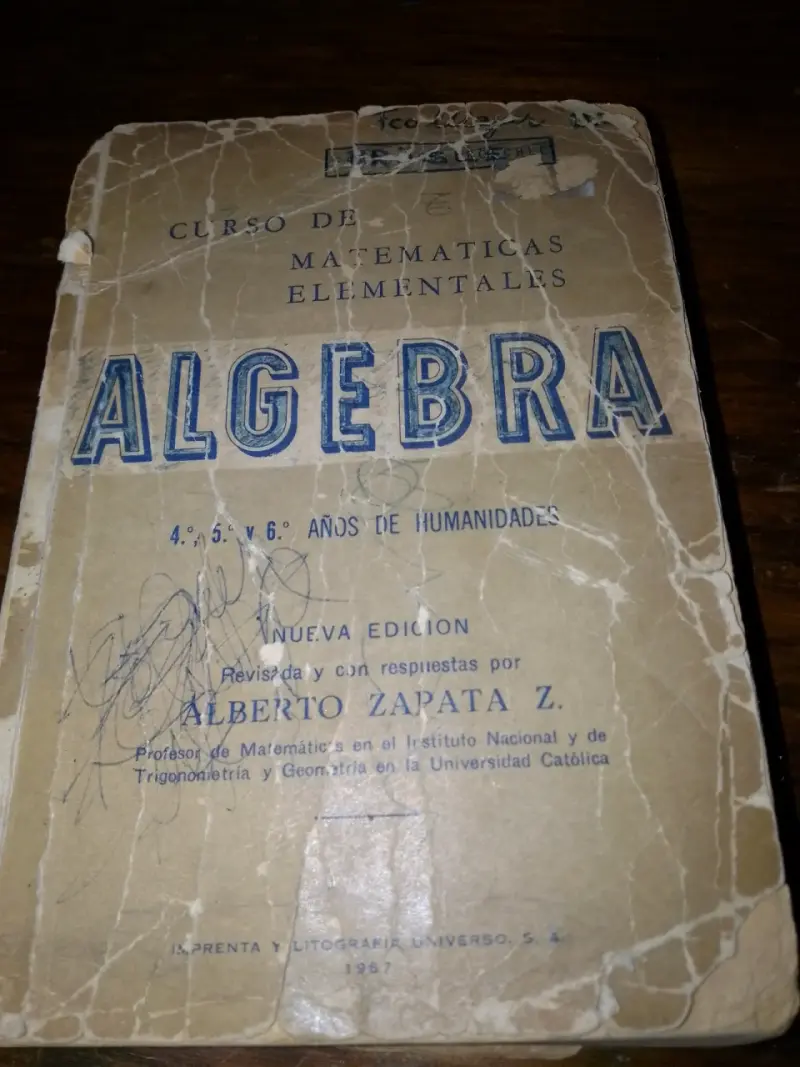 Libro de Álgebra para Matemáticas Elementales - 1