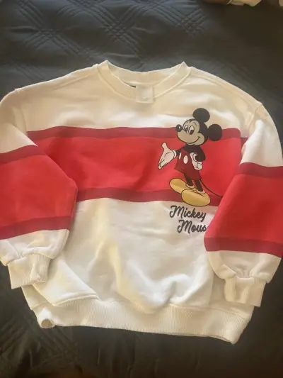 Polerón infantil Mickey Mouse Zara blanco y rojo - miniatura 1
