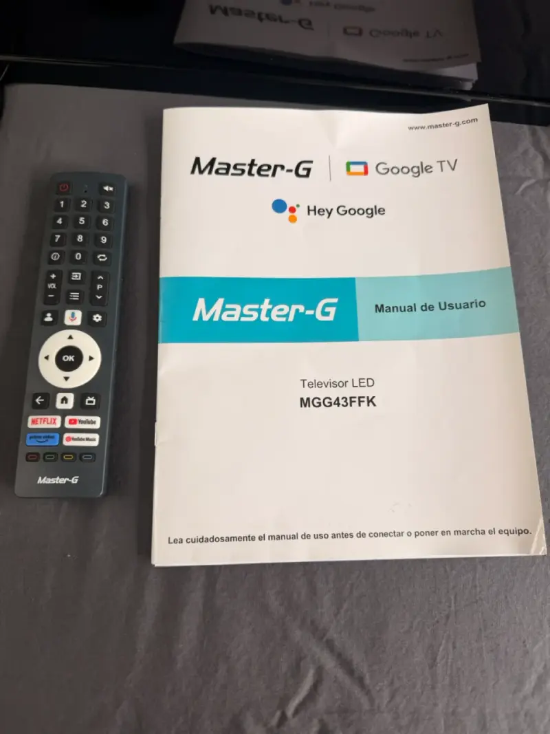 Televisor LED Master-G43 pulgadas con control remo - 3