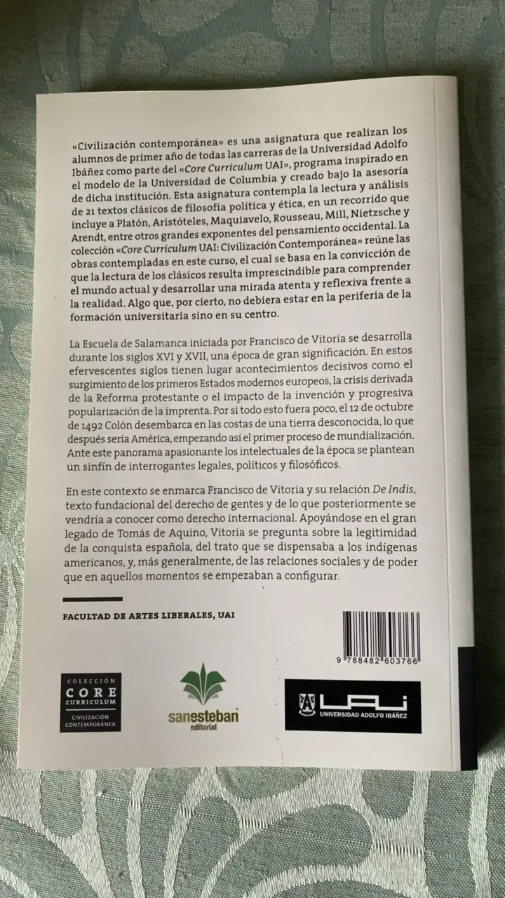 Libro 'Doctrina sobre los indios' de Francisco de Vitoria - 2