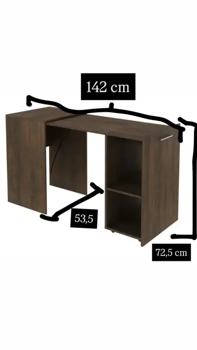 Escritorio de madera plegable - miniatura 1