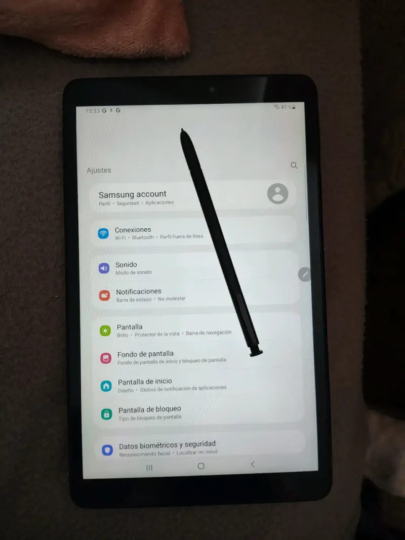 Tablet Samsung Galaxy con lápiz táctil - 1