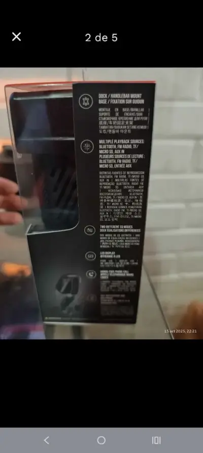 Parlante Jbl WIND 3 para bicicleta - miniatura 2