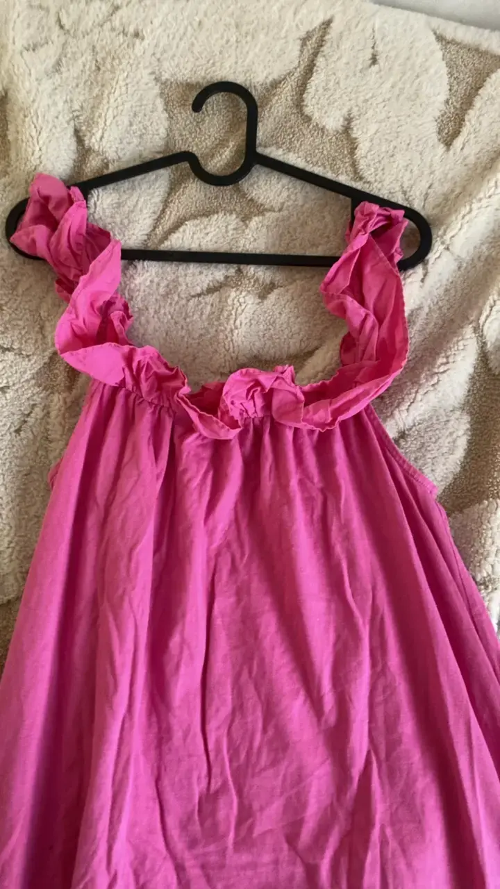 Vestido rosado sin mangas MANGO talla S