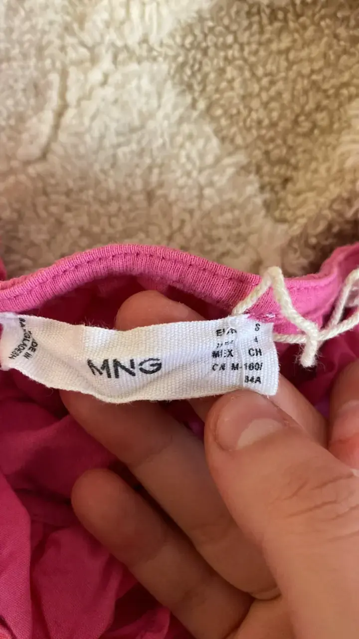 Vestido rosado sin mangas MANGO talla S - 2