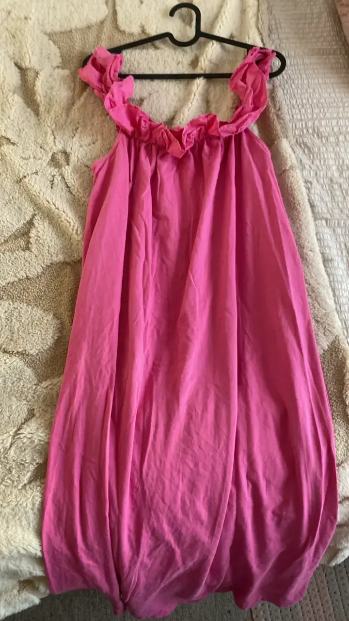 Vestido rosado sin mangas MANGO talla S - 3