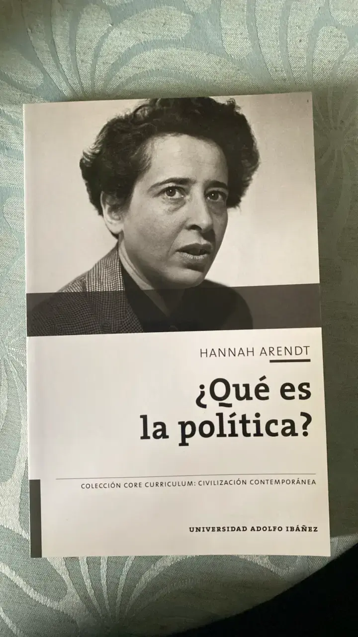 Libro '¿Qué es la política?' de Hannah Arendt - 1