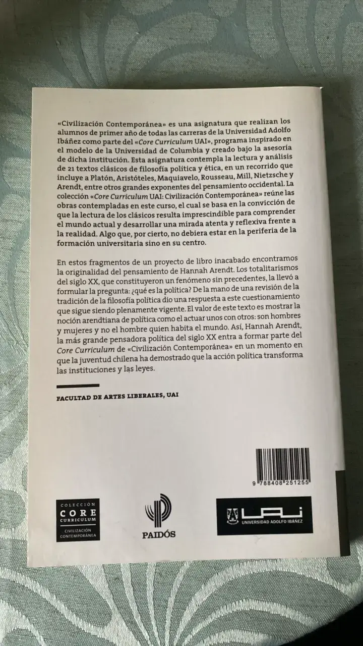 Libro '¿Qué es la política?' de Hannah Arendt - 2
