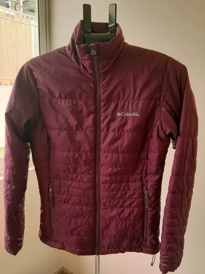 Chaqueta térmica Columbia burdeos para mujer - 1