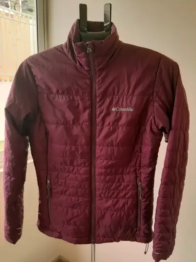 Chaqueta térmica Columbia burdeos para mujer - miniatura 1