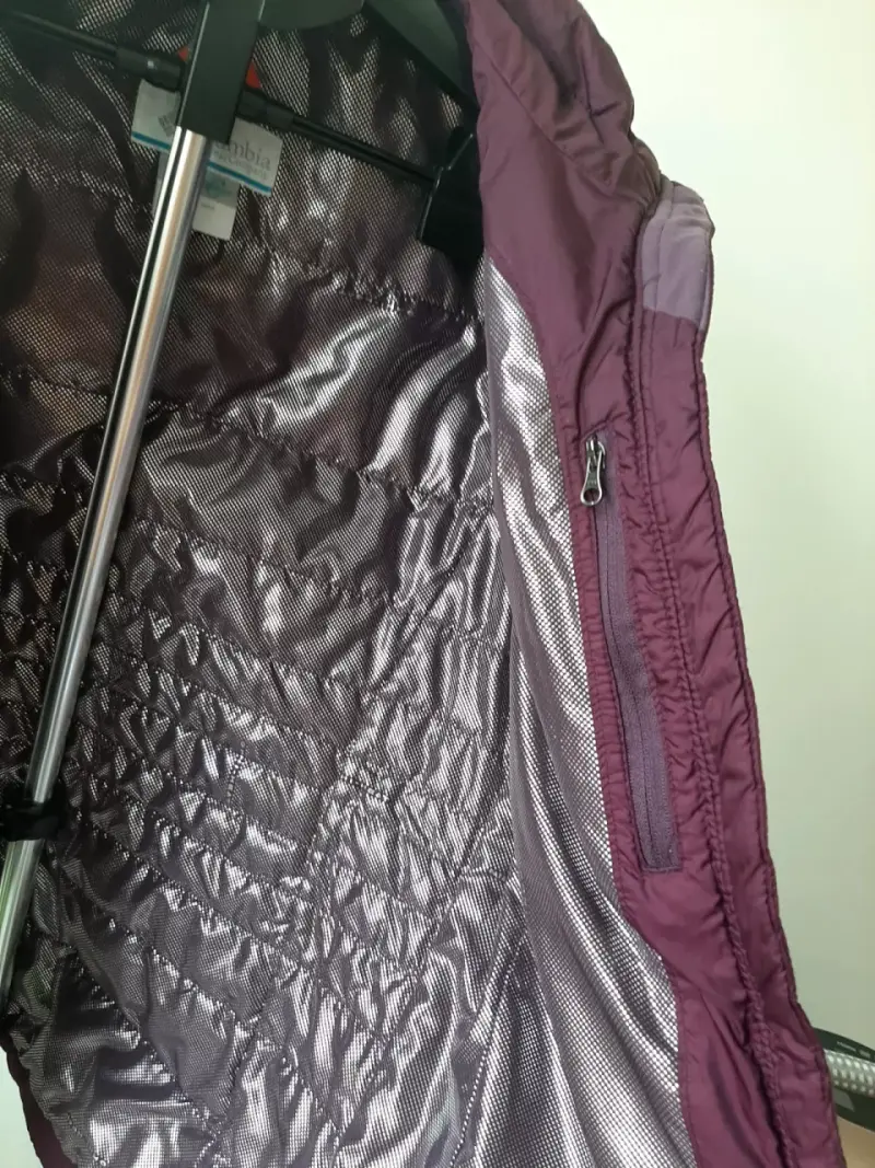 Chaqueta térmica Columbia burdeos para mujer - 2