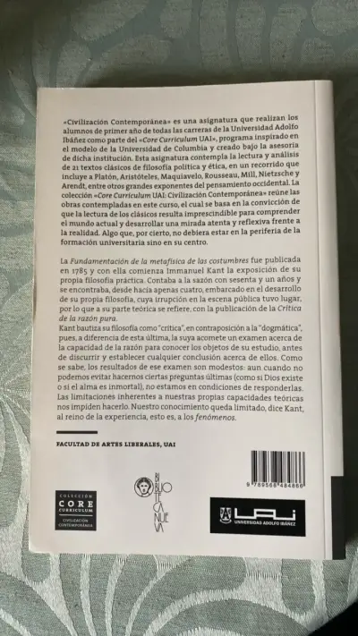 Libro 'Fundamentación de la Metafísica de las Costumbres' de Immanuel Kant - miniatura 2