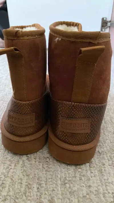 Botas de invierno marrón con forro polar Opposite - miniatura 3