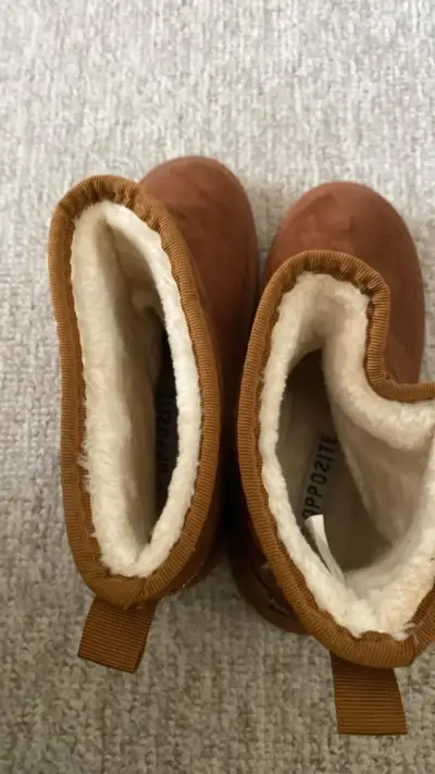 Botas de invierno marrón con forro polar Opposite - miniatura 4