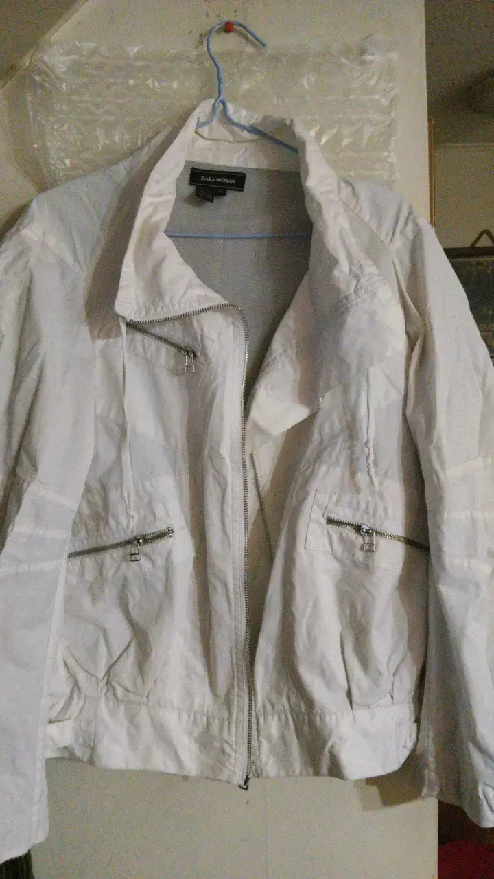 Chaqueta Zara Woman blanca talla M - 3