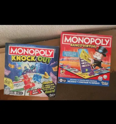 Juegos de Mesa Monopoly Knock Out y Banco Virtual - miniatura 1