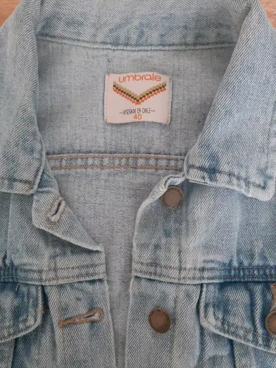 Chaqueta de mezclilla azul claro Umbrale - miniatura 2