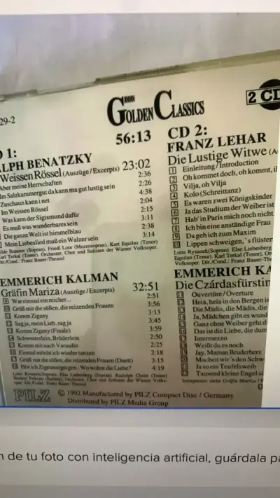 Vinilo Golden Classics de Ralph Benatzky y otros - miniatura 3