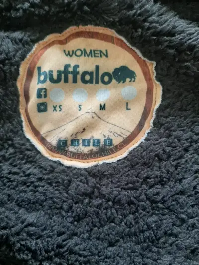 Chaqueta de lana gris con capucha Buffalo - miniatura 3
