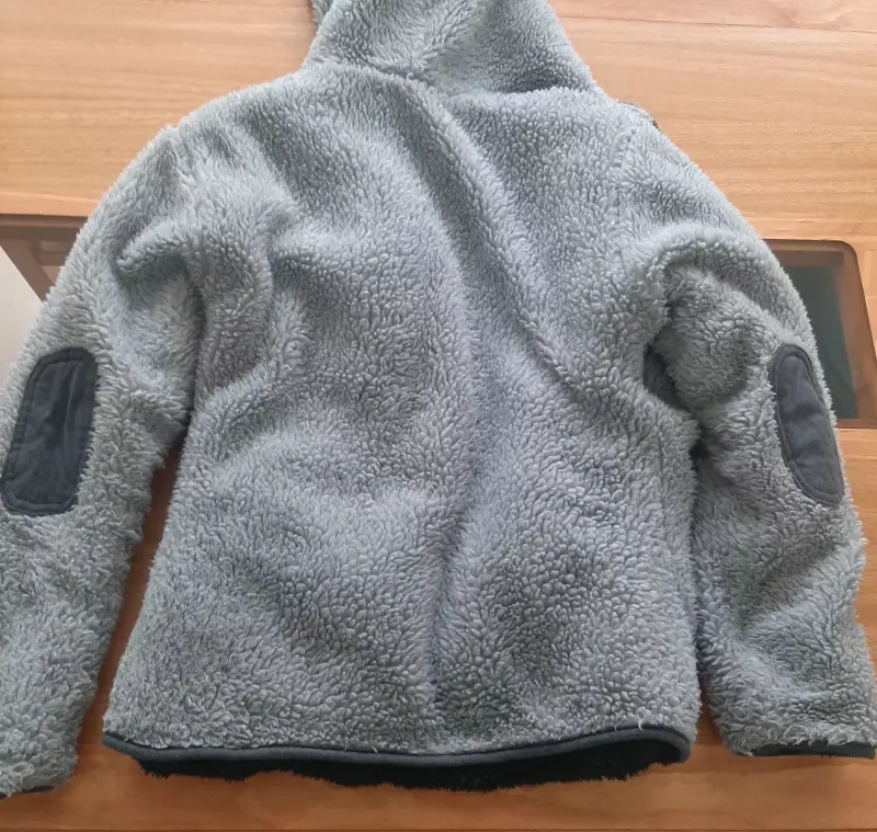 Chaqueta de lana gris con capucha Buffalo - 4