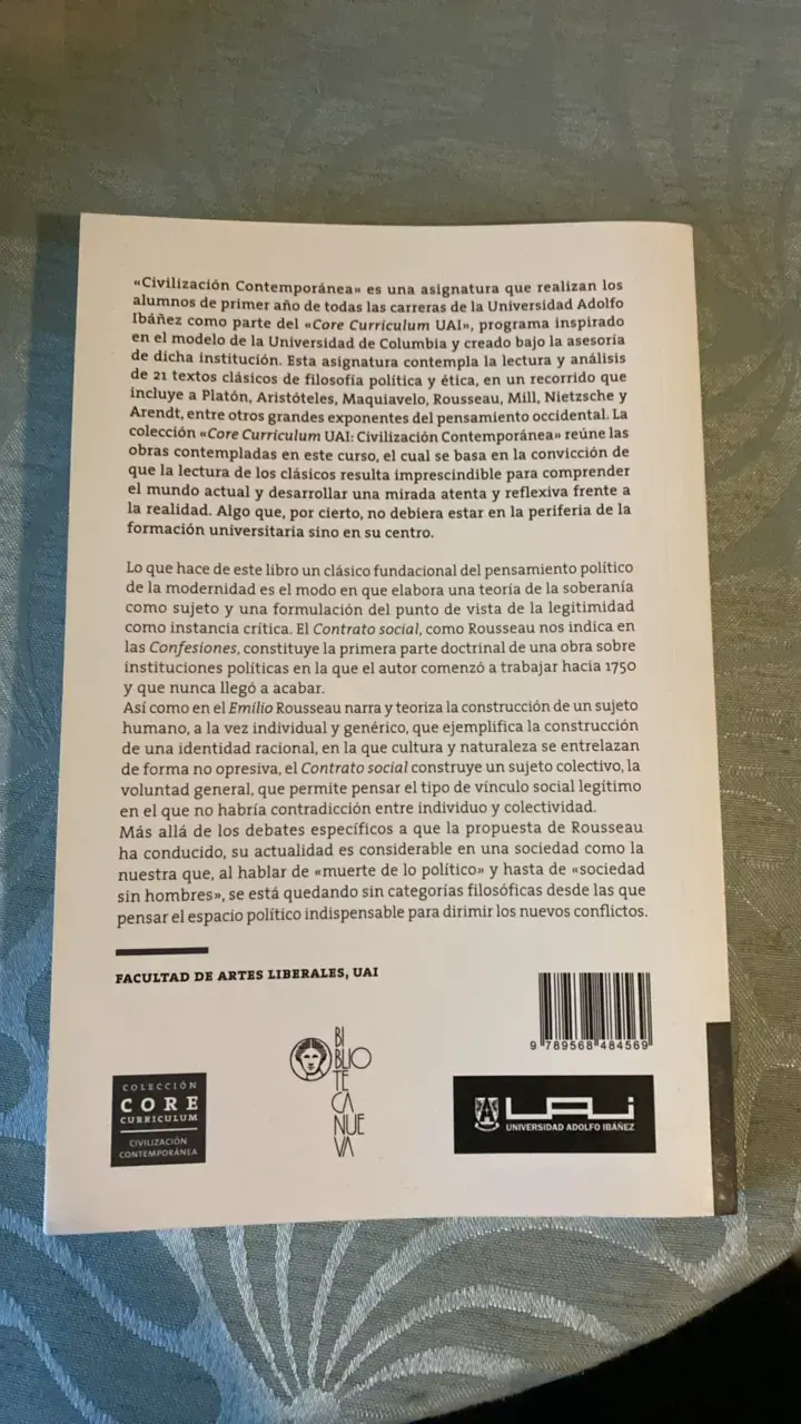 Libro Contrato Social de Jean Jacques Rousseau - 2