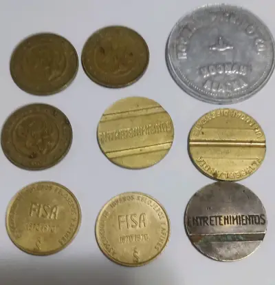 Colección de fichas antiguas de entretenimiento - miniatura 1