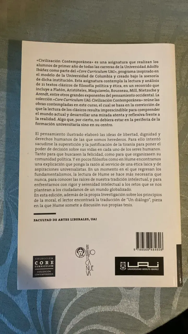 Libro 'Investigación sobre los principios de la moral' de David Hume - 2