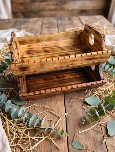 Paneras  , fruteras rústicas artesanales - miniatura 1
