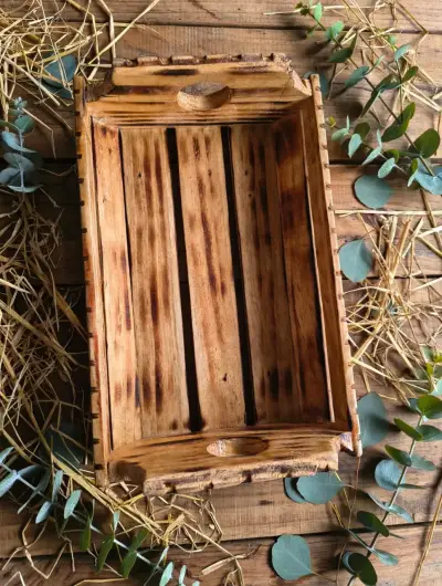 Paneras  , fruteras rústicas artesanales - miniatura 2
