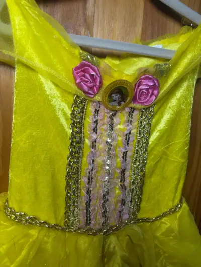 Vestido de princesa bella (bella y la bestia ) - miniatura 3