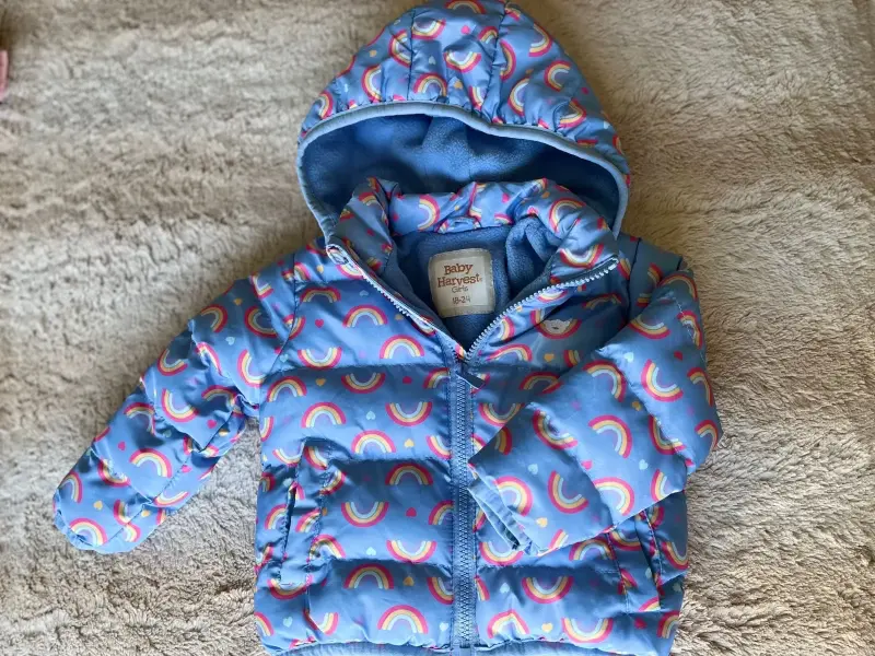 Parka para niña con diseño de arcoír