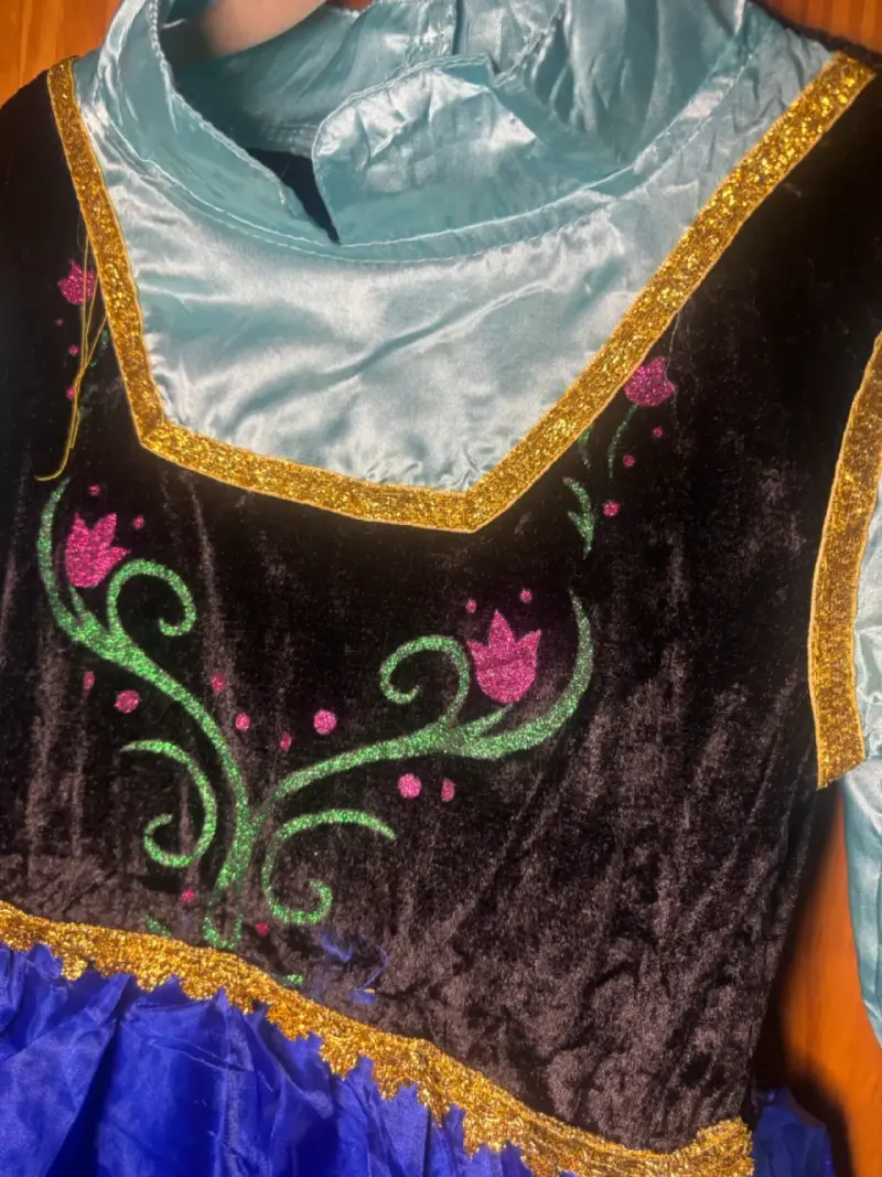 Vestido de disfraz Ana Frozen para niñas - 3