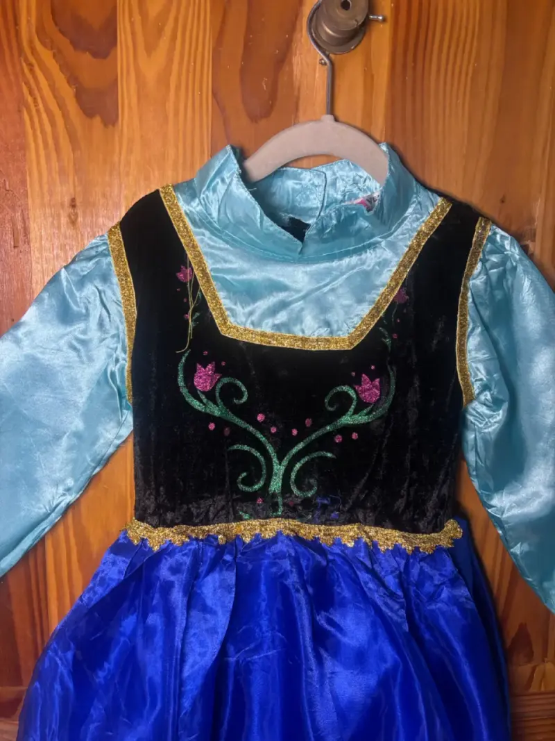 Vestido de disfraz Ana Frozen para niñas - 4