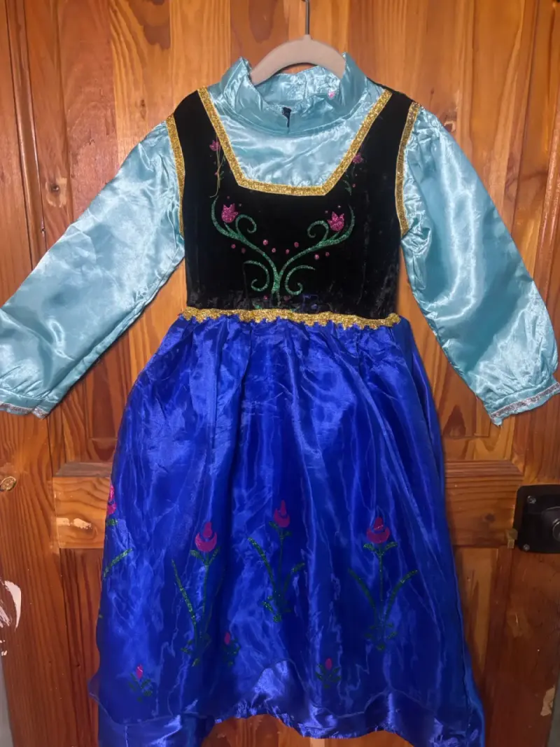Vestido de disfraz Ana Frozen para niñas - 5