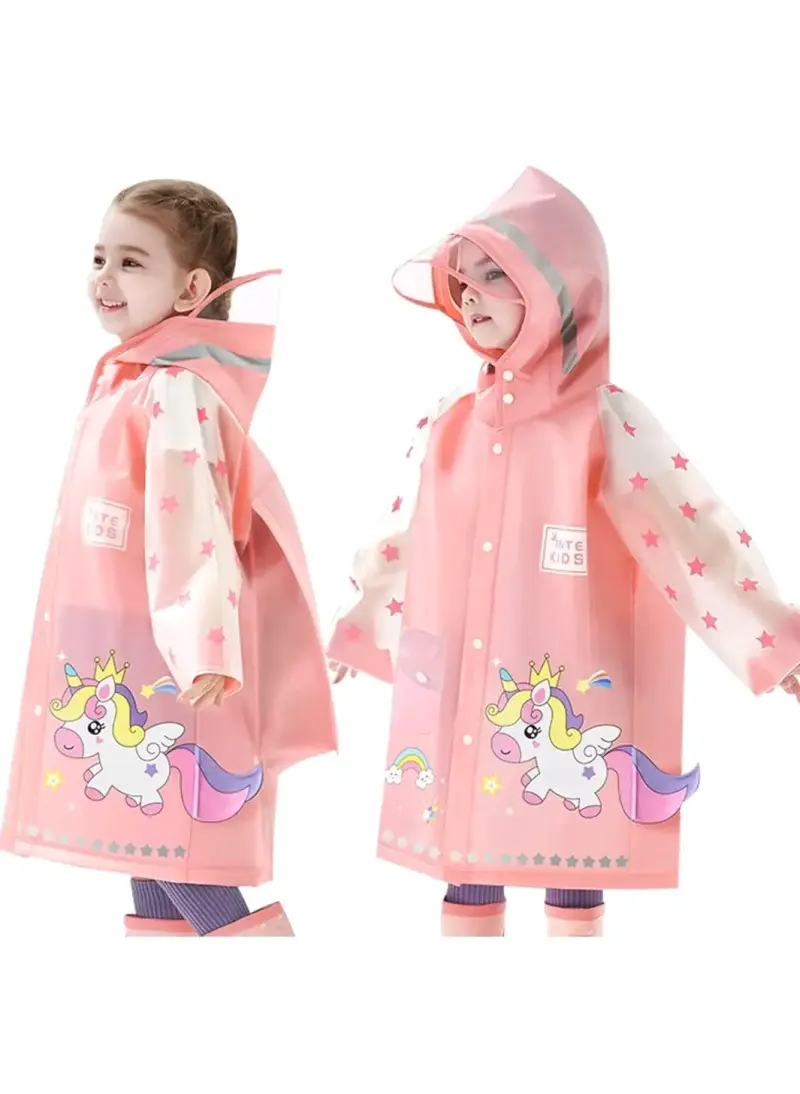 Impermeable infantil diseño de unicornio - 1