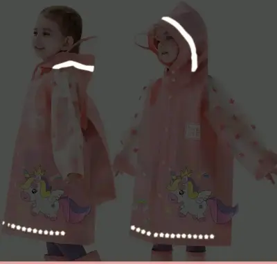 Impermeable infantil diseño de unicornio - miniatura 3
