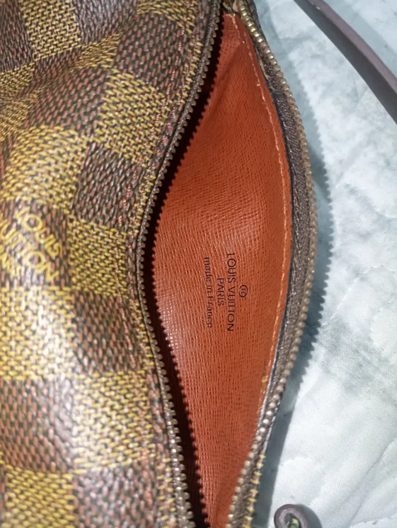Bolso de mano estilo damero marrón - 2