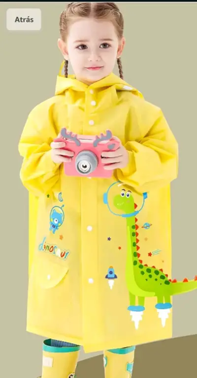 Impermeable infantil con diseño de dinosau - miniatura 2