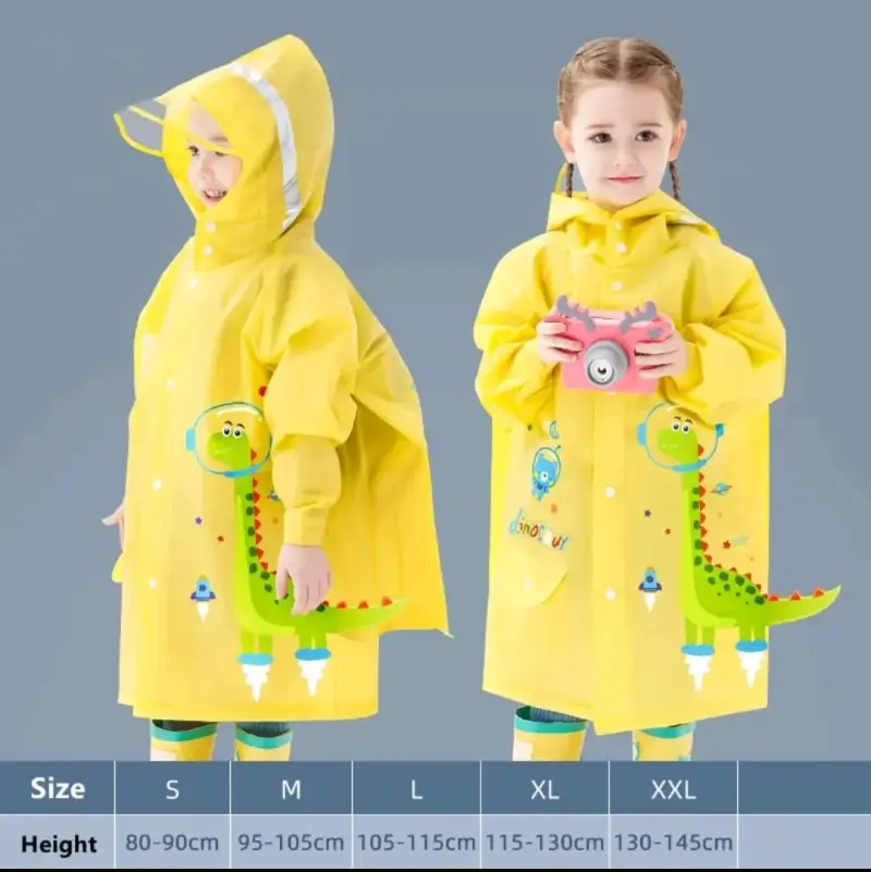 Impermeable infantil con diseño de dinosau - 6